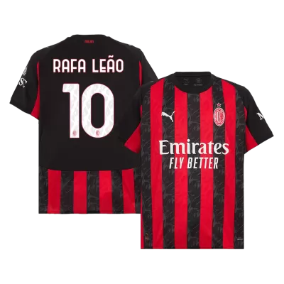 RAFA LEÃO #10 AC Milan 
 Home Soccer Jersey 2025/26 - Soccerdeal