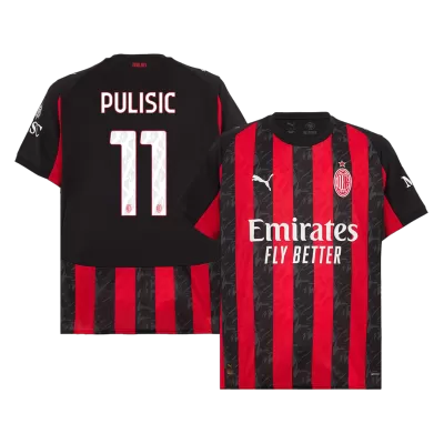 PULISIC #11 AC Milan 
 Home Soccer Jersey 2025/26 - Soccerdeal