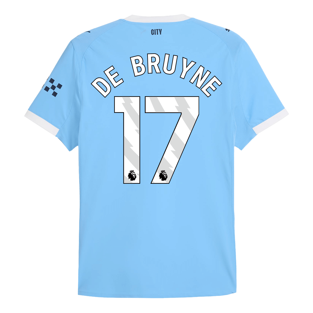 DE BRUYNE #17 Manchester City Home Soccer Jersey 2025/26 Player Version - Soccerdeal
