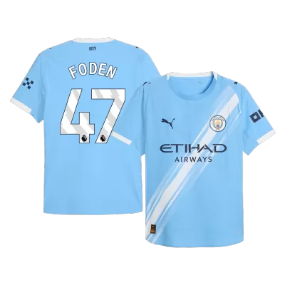 Authentic FODEN #47 Manchester City Home Soccer Jersey 2025/26 - Soccerdeal