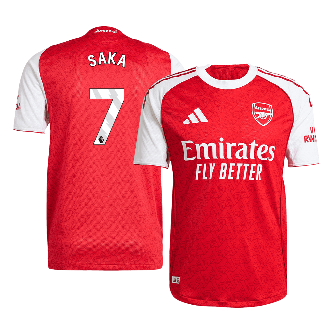 SAKA #7 Arsenal Home Soccer Jersey 2025/26 Player Version - Soccerdeal