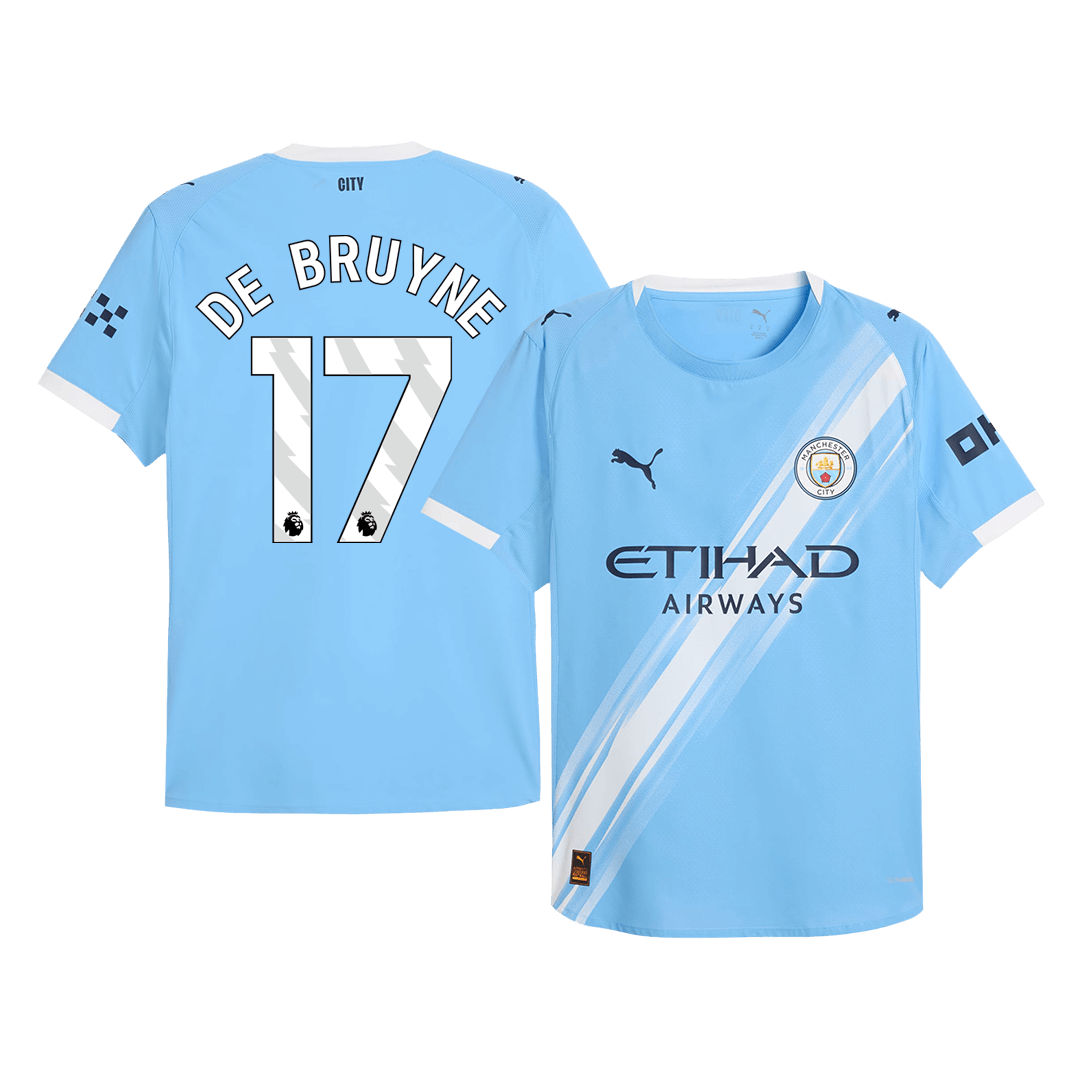 DE BRUYNE #17 Manchester City Home Soccer Jersey 2025/26 Player Version - Soccerdeal