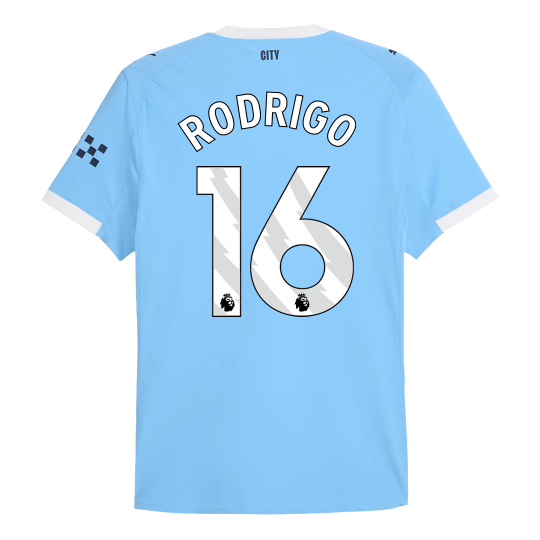 RODRIGO #16 Manchester City Home Soccer Jersey 2025/26 Player Version - Soccerdeal
