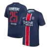 Authentic CHAMPIONS #25 PSG Home Soccer Jersey 2024/25 - CHAMPIONS OF EUROPE - Soccerdeal