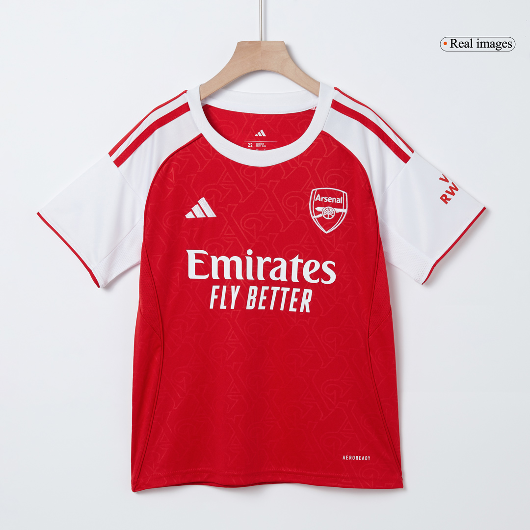 Kid's Arsenal Home Soccer Jersey Kit(Jersey+Shorts) 2025/26 - Soccerdeal