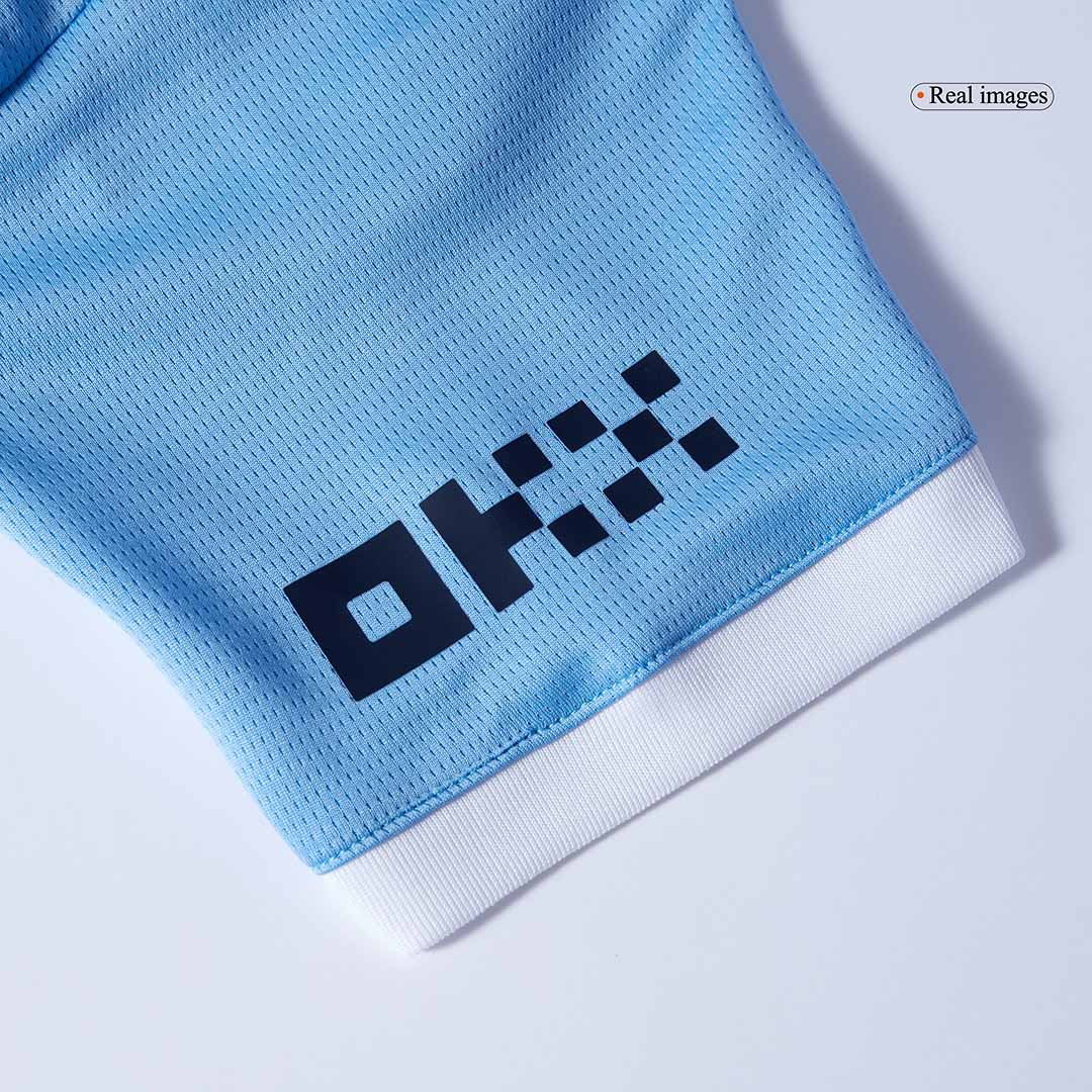 Kid's Manchester City Home Soccer Jersey Kit(Jersey+Shorts) 2025/26 - Soccerdeal