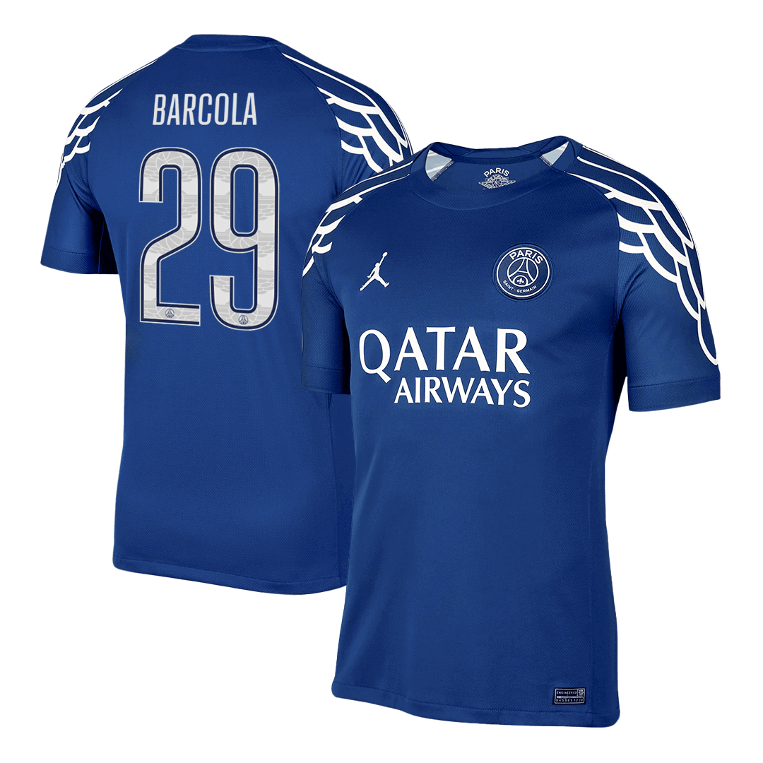 BARCOLA #29 PSG Fourth Away Soccer Jersey -UCL - Soccerdeal