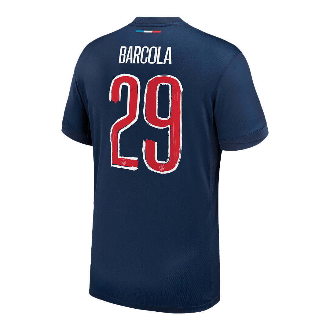 BARCOLA #29 PSG Home Soccer Jersey -UCL - Soccerdeal