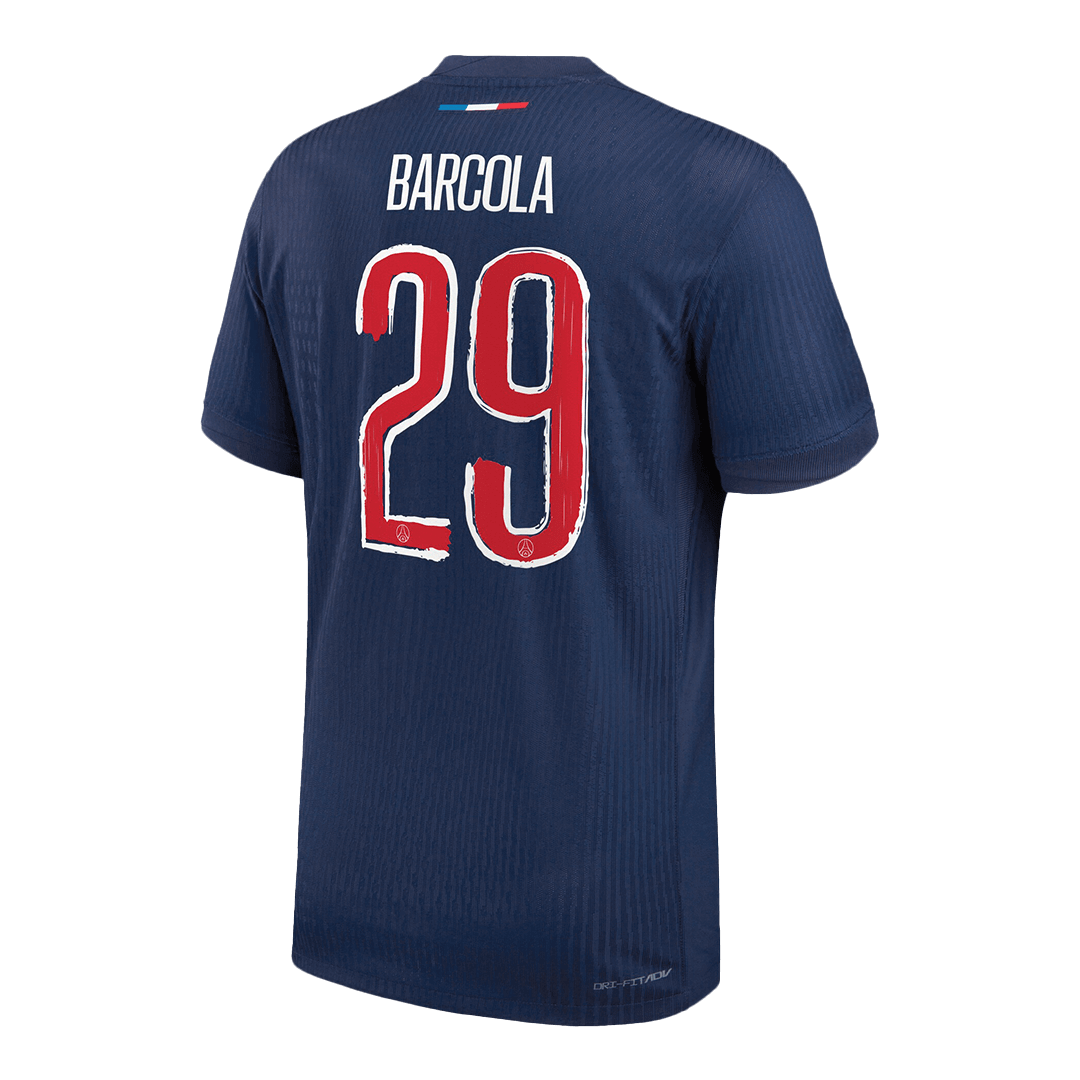 BARCOLA #29 Authentic PSG Home Soccer Jersey Navy - UCL - Soccerdeal