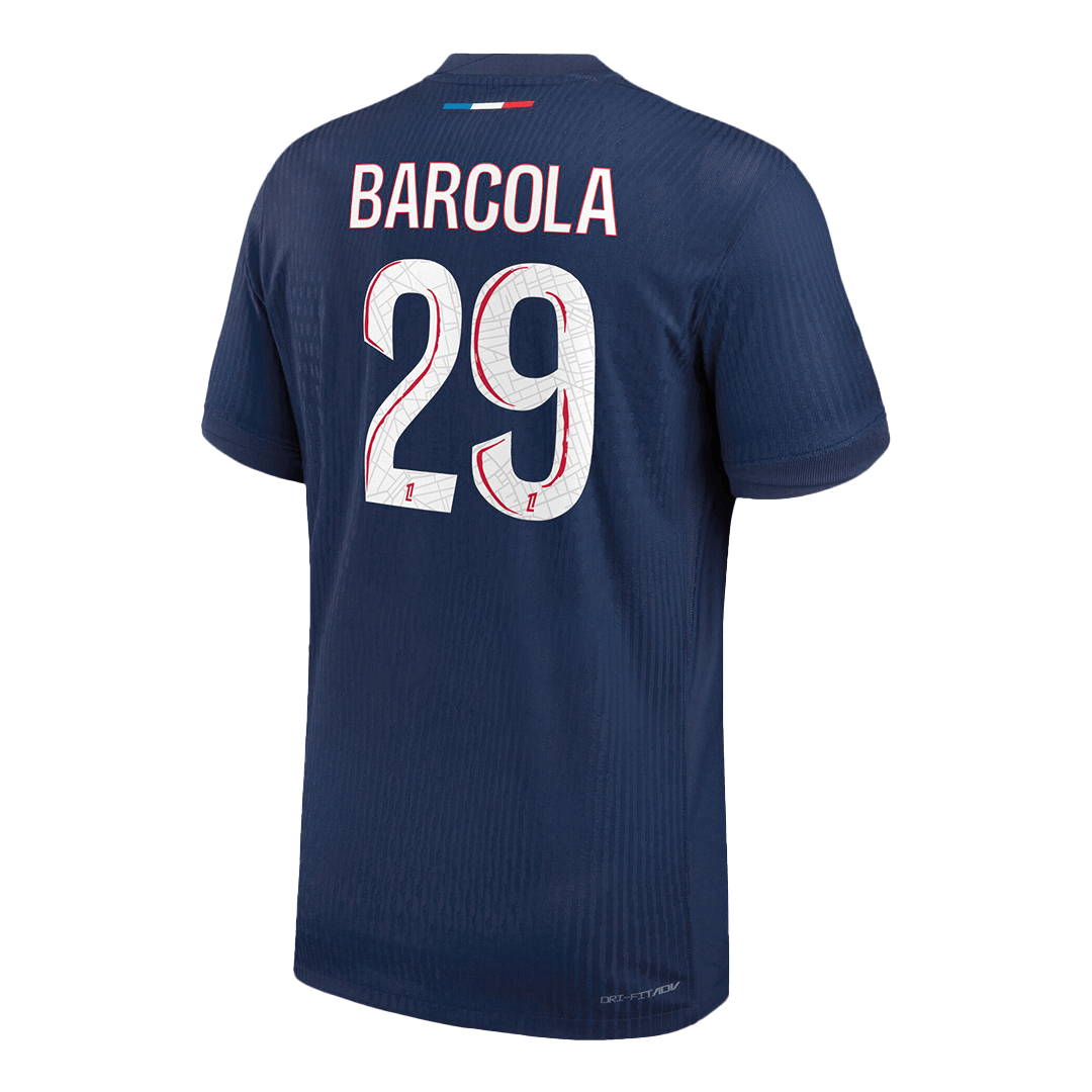 BARCOLA #29 Authentic PSG Home Soccer Jersey Navy - Soccerdeal