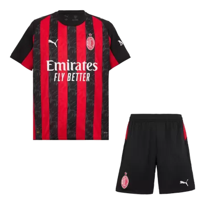 AC Milan Home Soccer Jersey Kit(Jersey+Shorts) 2025/26 - Soccerdeal