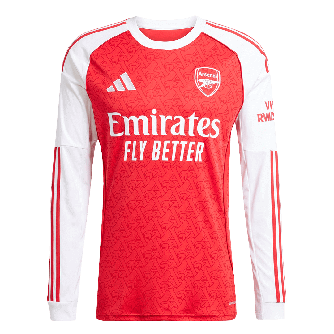 Arsenal Home Long Sleeve Soccer Jersey 2025/26 - Soccerdeal