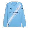 Manchester City Home Long Sleeve Soccer Jersey 2025/26 - Soccerdeal