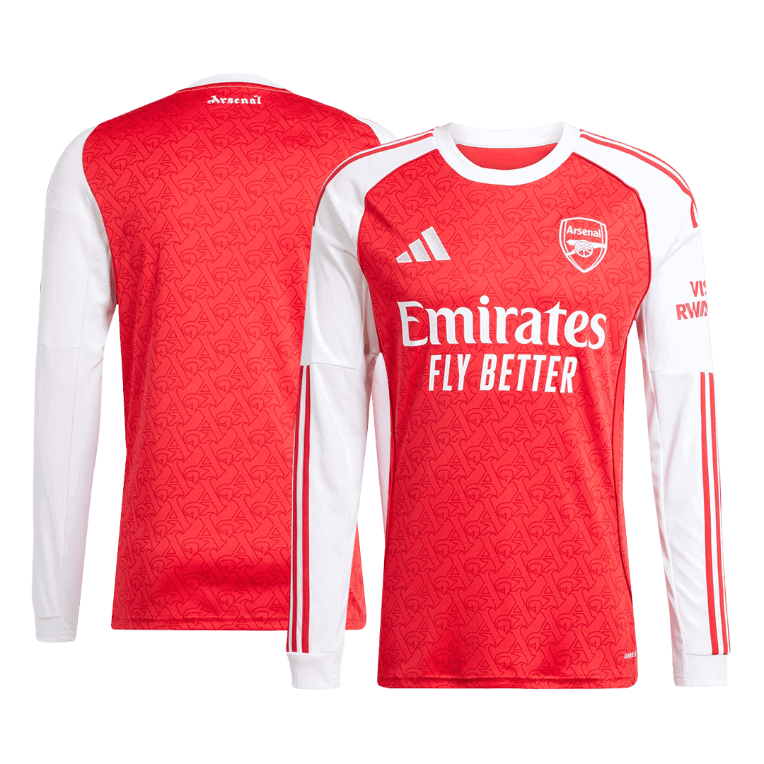 Arsenal Home Long Sleeve Soccer Jersey 2025/26 - Soccerdeal