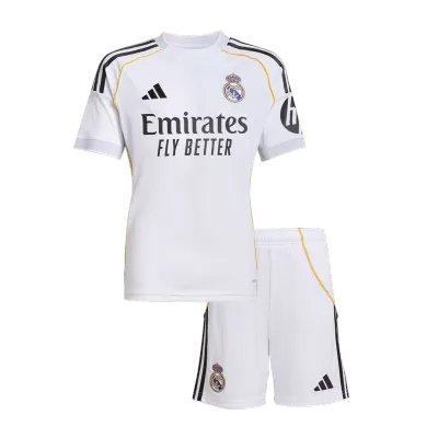 Kid's Real Madrid Home Soccer Jersey Kit(Jersey+Shorts) 2025/26 - Soccerdeal