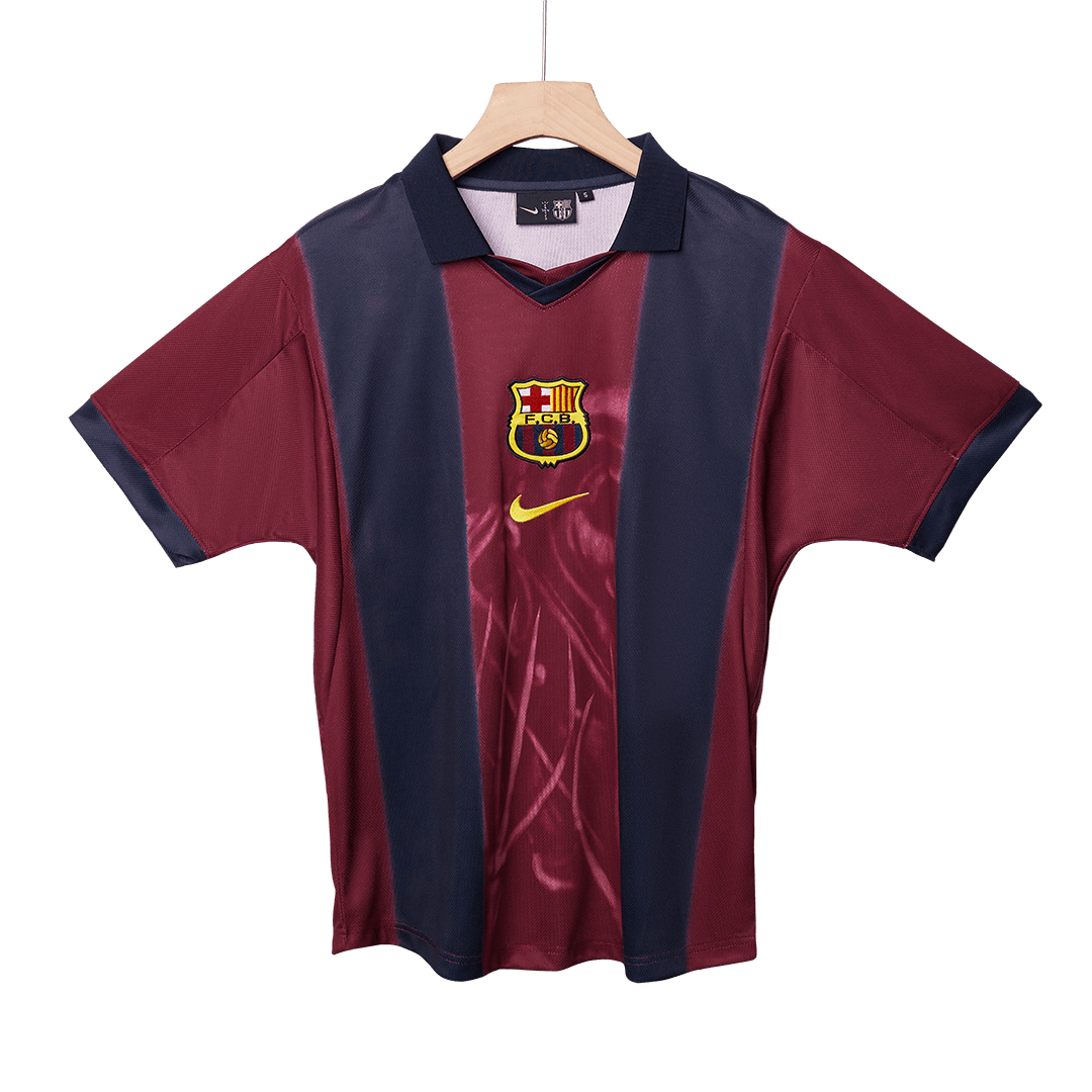 Retro 2000/01 Barcelona Home Soccer Jersey - Soccerdeal
