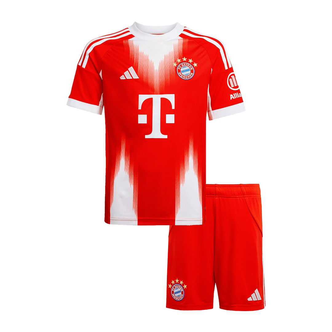 Kid's Bayern Munich Home Soccer Jersey Kit(Jersey+Shorts) 2025/26 - Soccerdeal