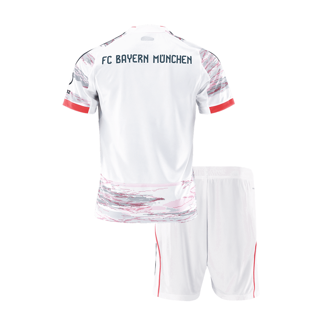 Kid's Bayern Munich Away Soccer Jersey Kit(Jersey+Shorts) 2025/26 - Soccerdeal