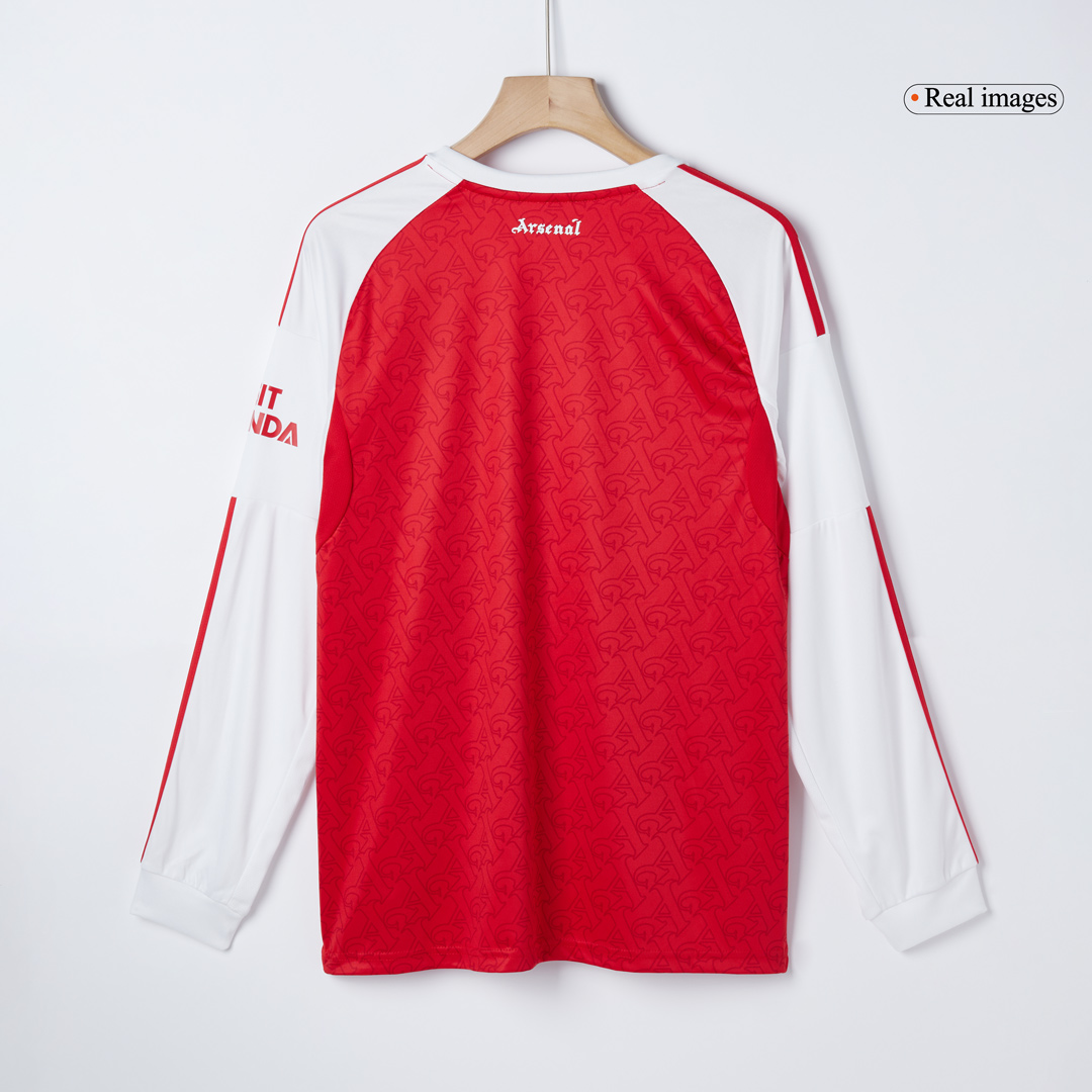 Arsenal Home Long Sleeve Soccer Jersey 2025/26 - Soccerdeal