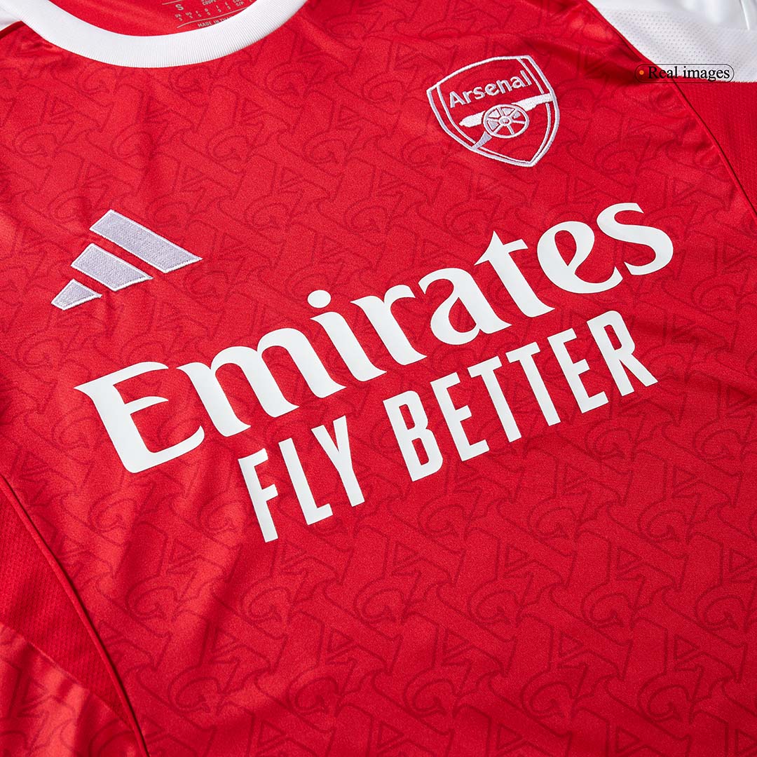 Arsenal Home Long Sleeve Soccer Jersey 2025/26 - Soccerdeal