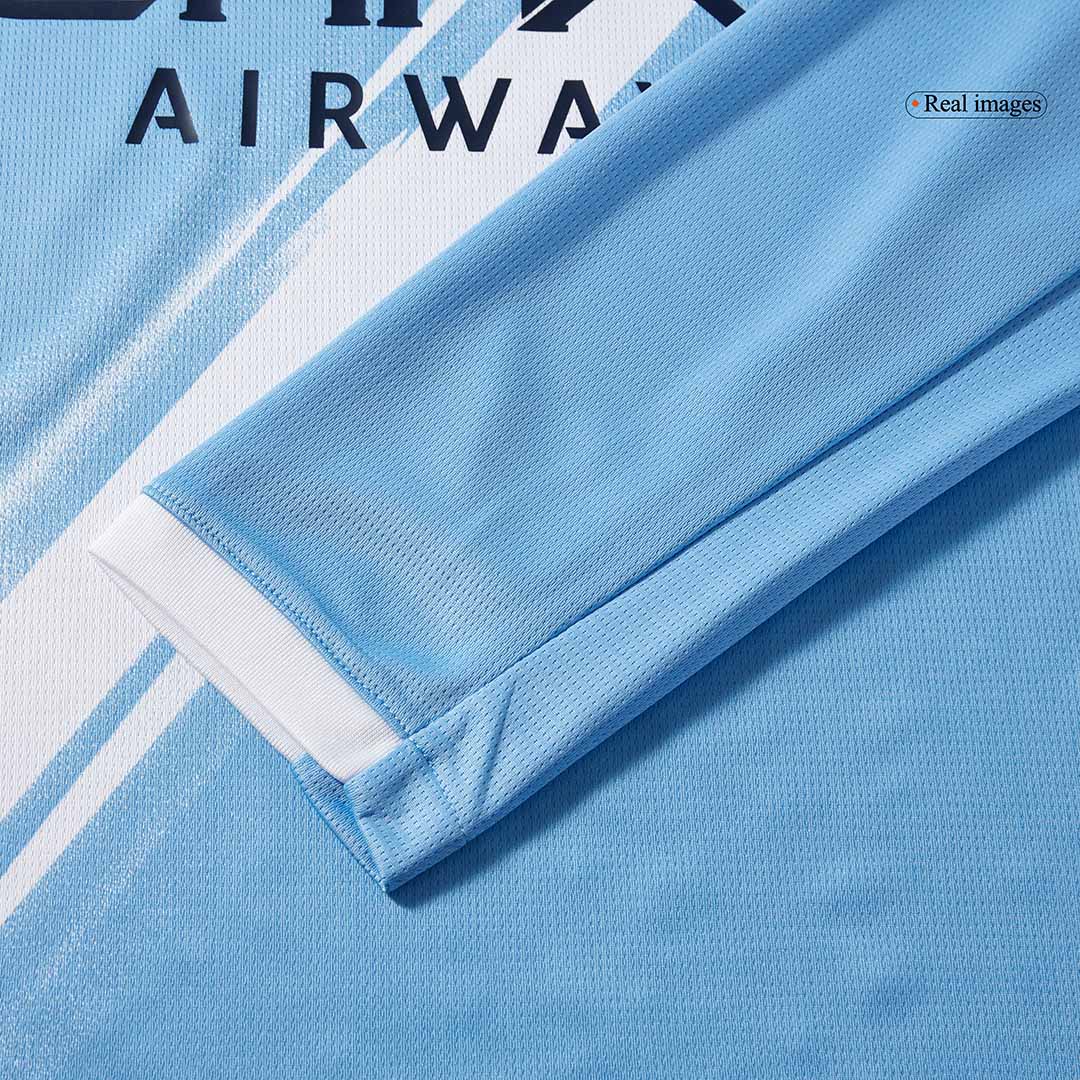 Manchester City Home Long Sleeve Soccer Jersey 2025/26 - Soccerdeal