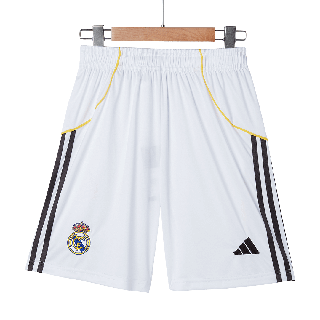 Real Madrid Home Soccer Shorts 2025/26 - Soccerdeal
