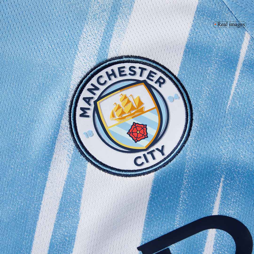 Manchester City Home Long Sleeve Soccer Jersey 2025/26 - Soccerdeal