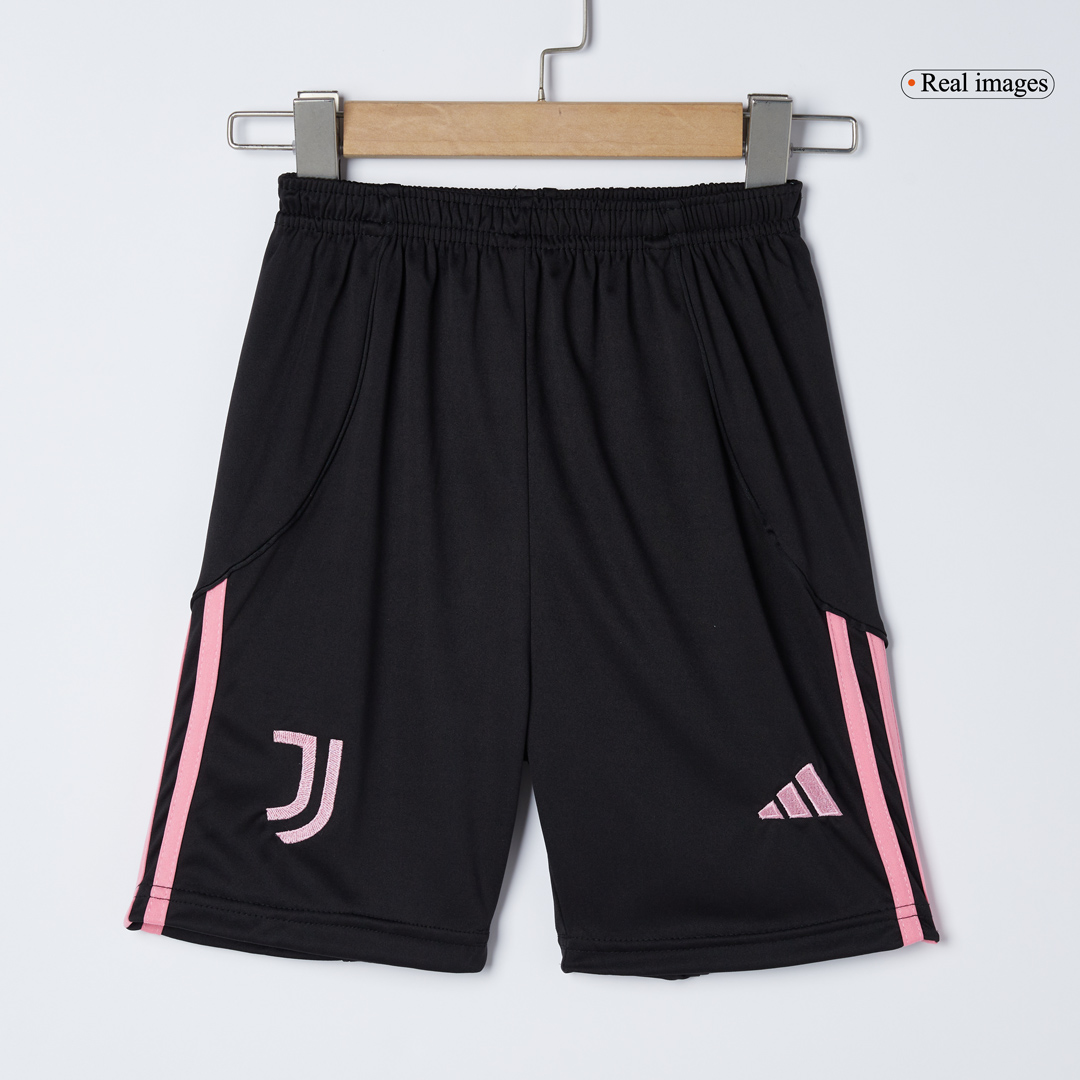 Kid's Juventus Home Soccer Jersey Kit(Jersey+Shorts) 2025/26 - Soccerdeal