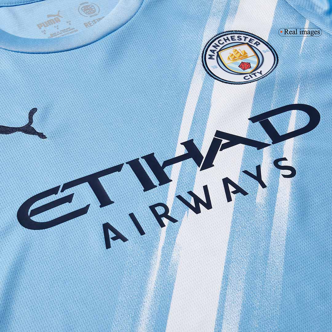 Manchester City Home Long Sleeve Soccer Jersey 2025/26 - Soccerdeal