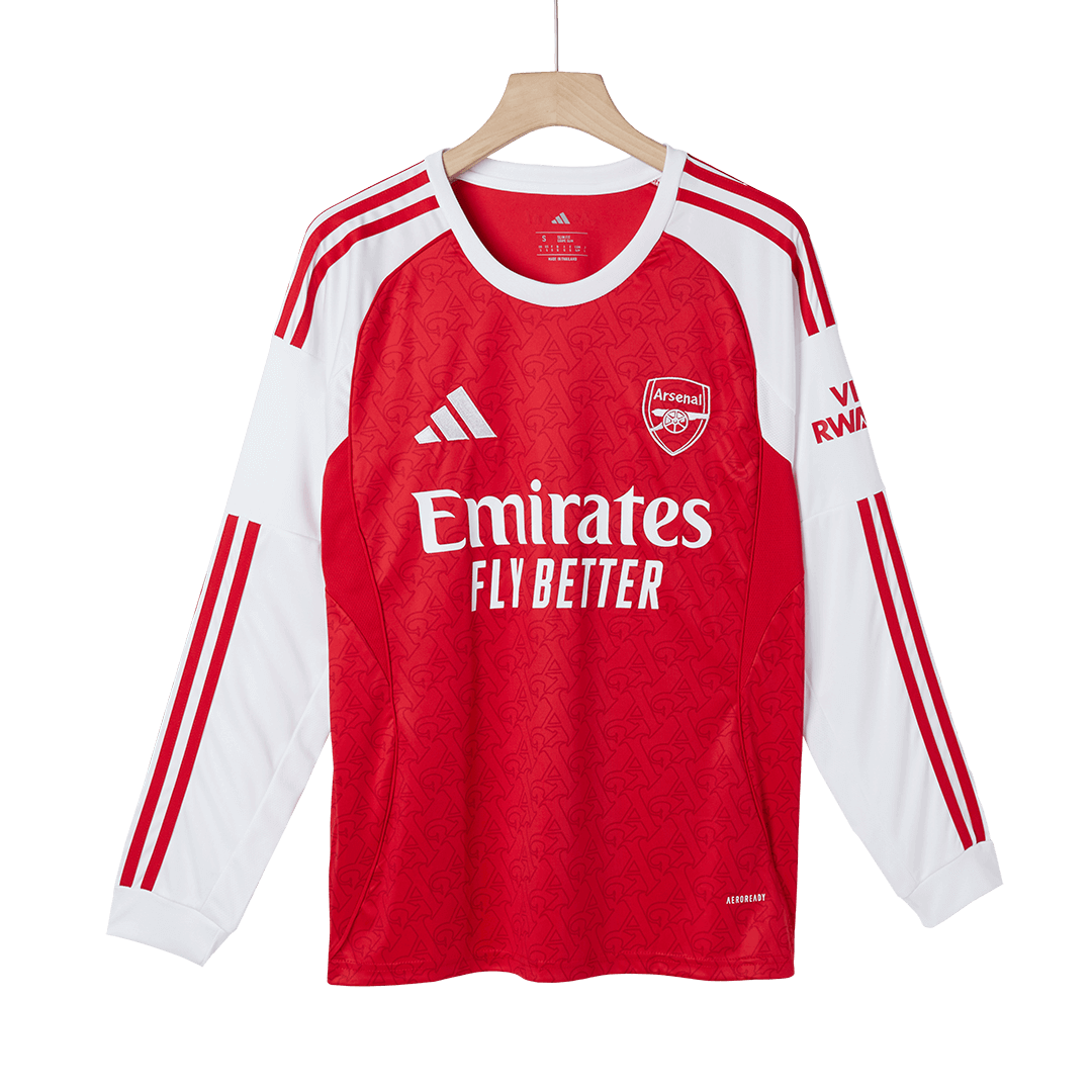 Arsenal Home Long Sleeve Soccer Jersey 2025/26 - Soccerdeal
