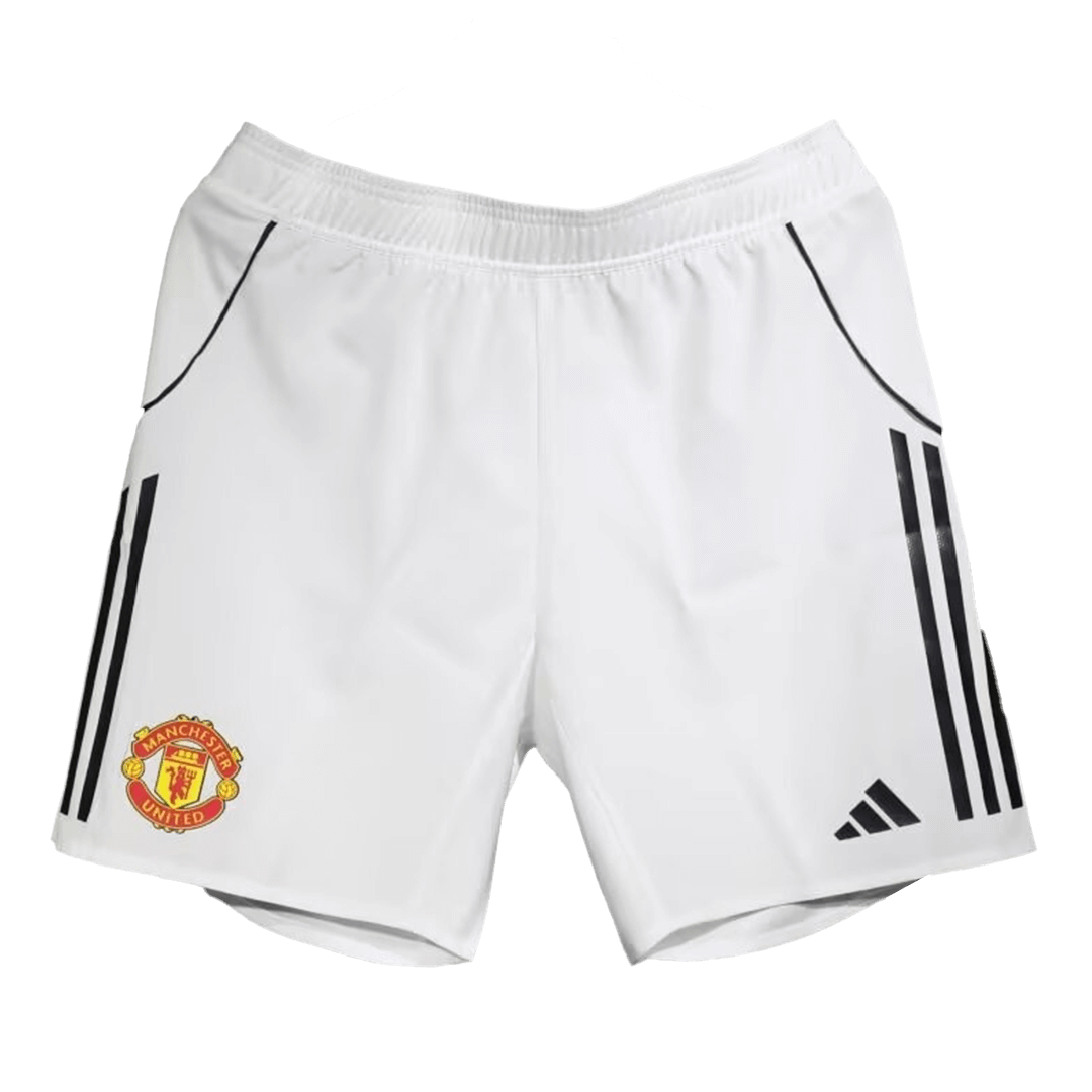 Manchester United Home Soccer Shorts 2025/26 Player Version - Soccerdeal