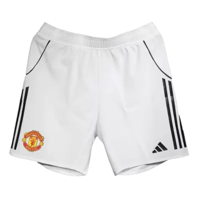 Authentic Manchester United Home Soccer Shorts 2025/26 - Soccerdeal