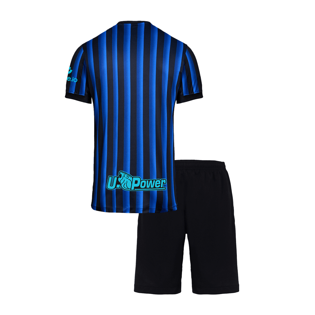 Kid's Inter Milan Home Soccer Jersey Kit(Jersey+Shorts) 2025/26 - Soccerdeal