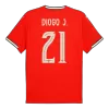 DIOGO J. #21 Portugal Home Soccer Jersey 2025 Red - Soccerdeal