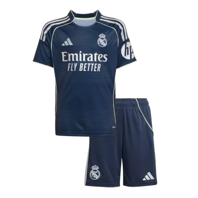 Kid's Real Madrid Away Soccer Jersey Kit(Jersey+Shorts) 2025/26 - Soccerdeal