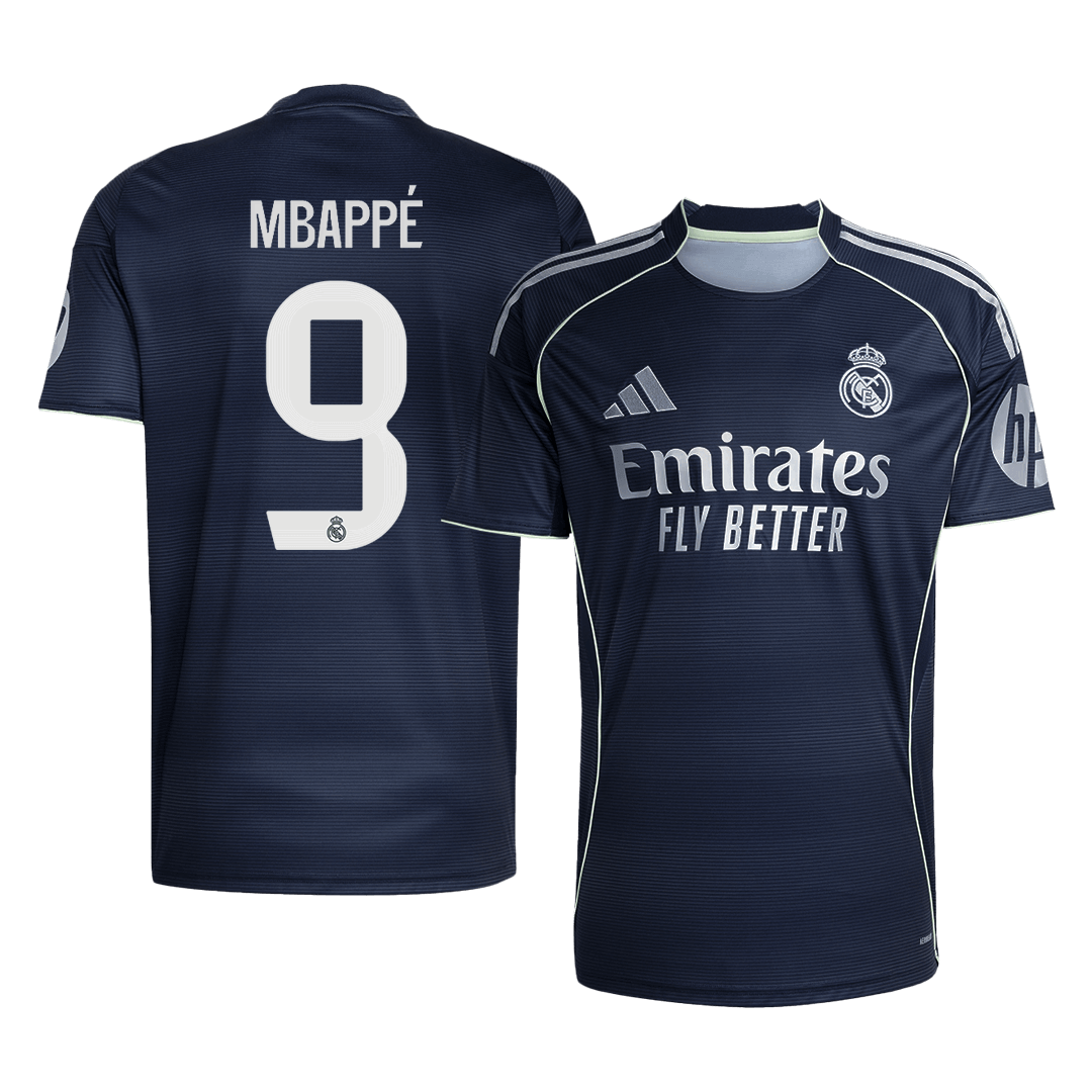 MBAPPÉ #9 Real Madrid Away Soccer Jersey 2025/26 - Soccerdeal