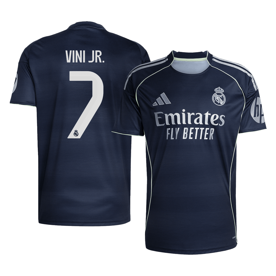VINI JR. #7 Real Madrid Away Soccer Jersey 2025/26 - Soccerdeal