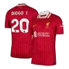 DIOGO J. #20 Liverpool Home Soccer Jersey 2024/25 - Soccerdeal