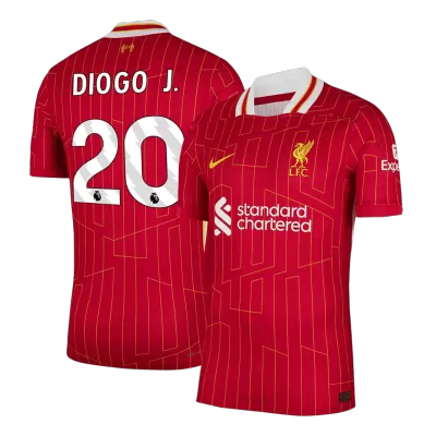 DIOGO J. #20 Liverpool Home Soccer Jersey 2024/25 - Soccerdeal