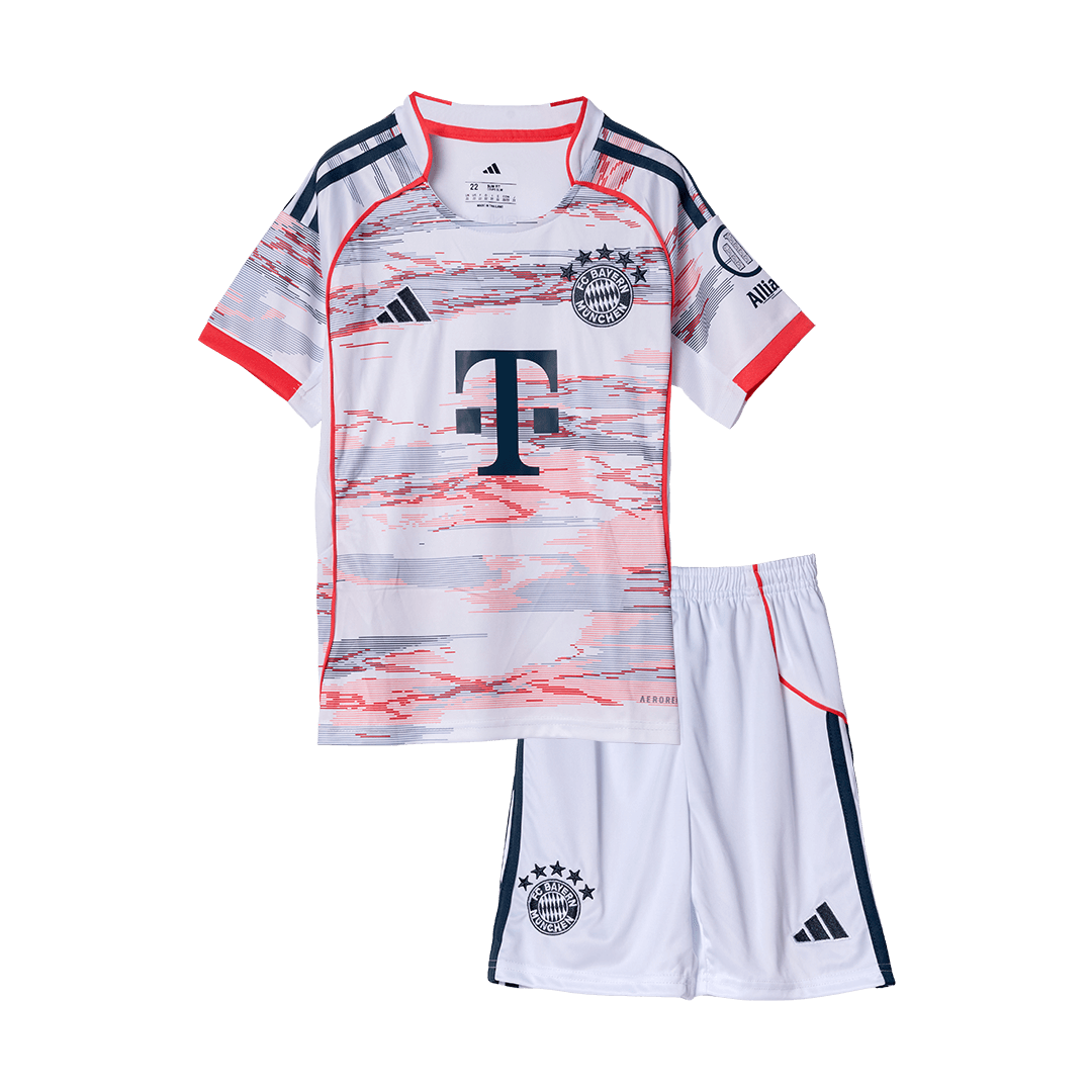 Kid's Bayern Munich Away Soccer Jersey Kit(Jersey+Shorts) 2025/26 - Soccerdeal