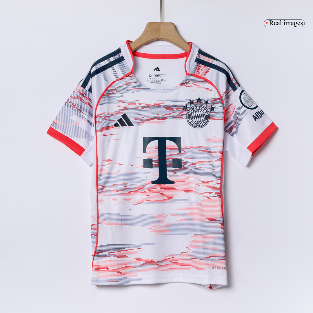 Kid's Bayern Munich Away Soccer Jersey Kit(Jersey+Shorts+Socks) 2025/26 - Soccerdeal