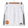 Authentic Manchester United Home Soccer Shorts 2025/26 - Soccerdeal