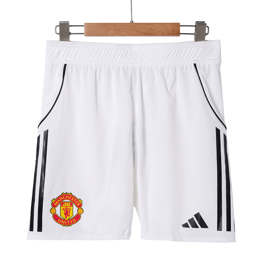 Manchester United Home Soccer Shorts 2025/26 Player Version - Soccerdeal