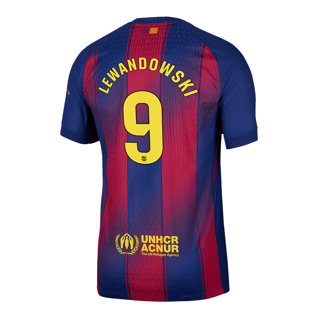 LEWANDOWSKI #9 Barcelona Home Soccer Jersey 2025/26 Player Version - Soccerdeal
