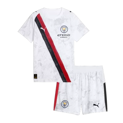 Kid's Manchester City Soccer Jersey Kit(Jersey+Shorts) 2025/26 - Soccerdeal