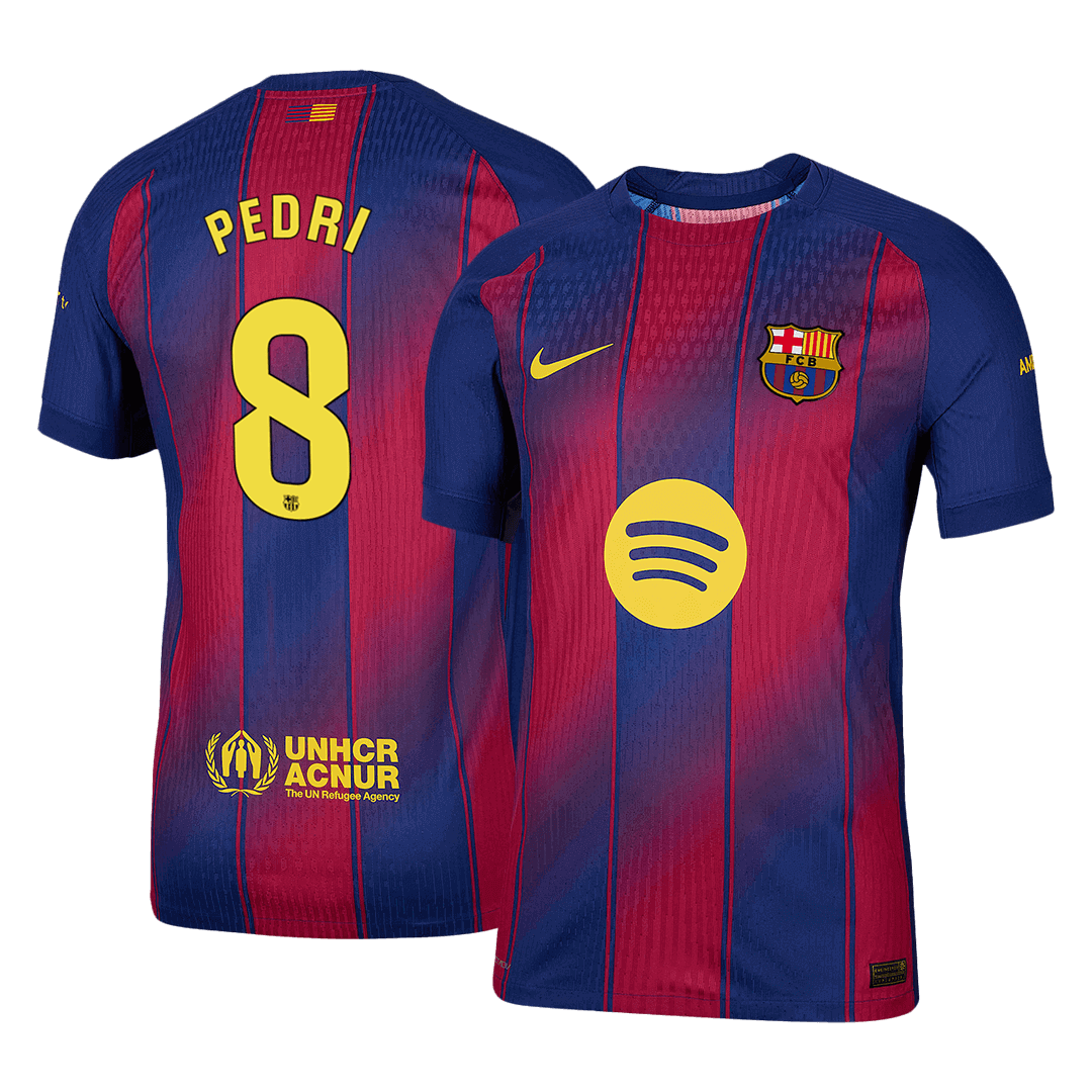 PEDRI #8 Barcelona Home Soccer Jersey 2025/26 Player Version - Soccerdeal