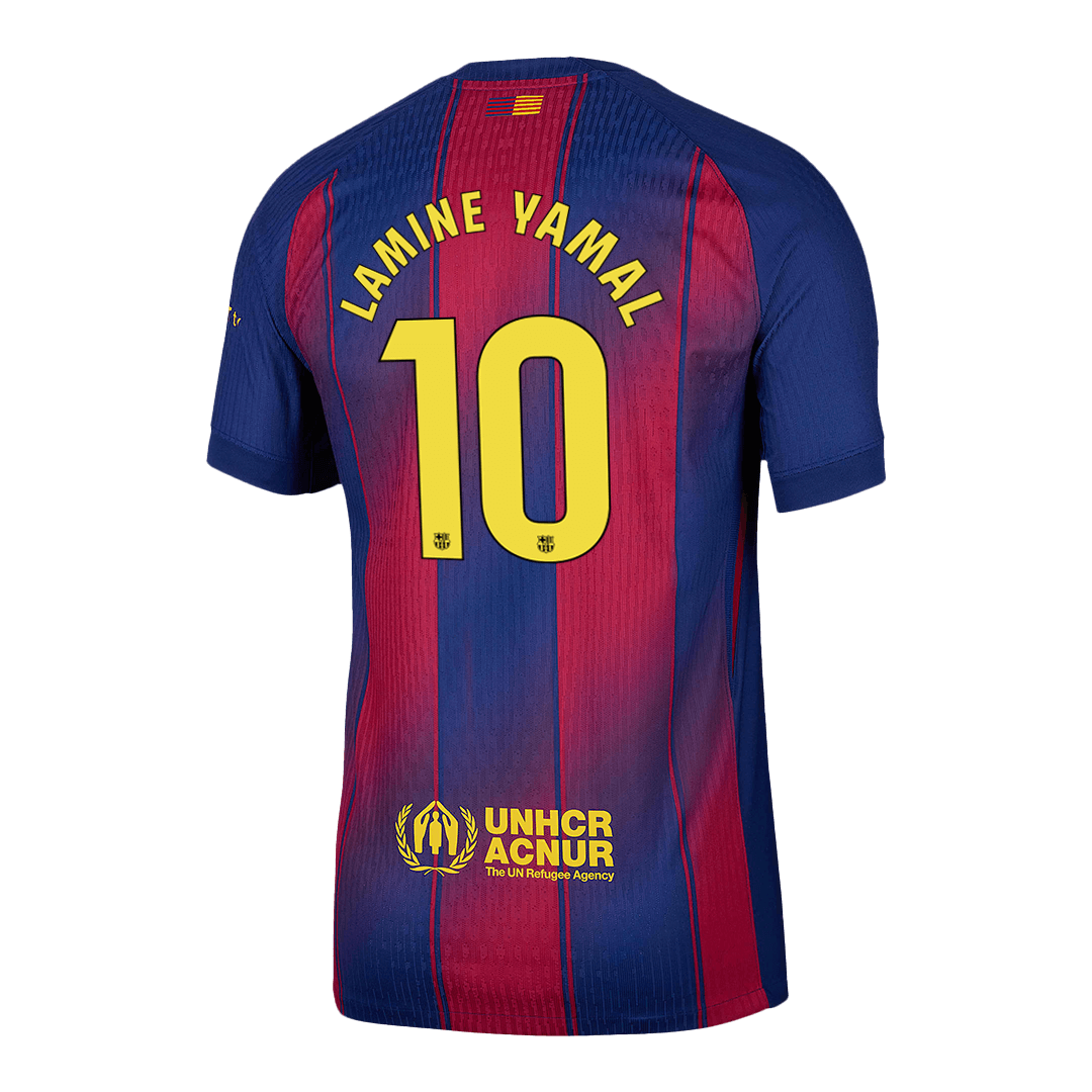 LAMINE YAMAL #10 Barcelona Home Soccer Jersey 2025/26 Player Version - Soccerdeal