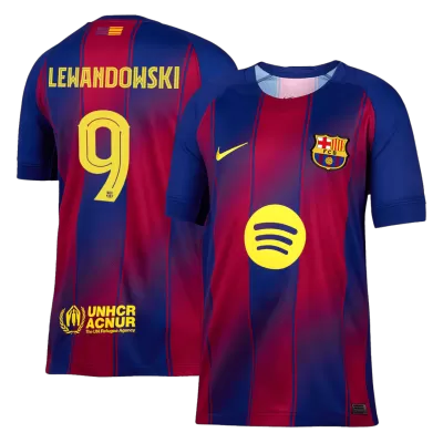 LEWANDOWSKI #9 Barcelona Home Soccer Jersey 2025/26 -UCL - Soccerdeal