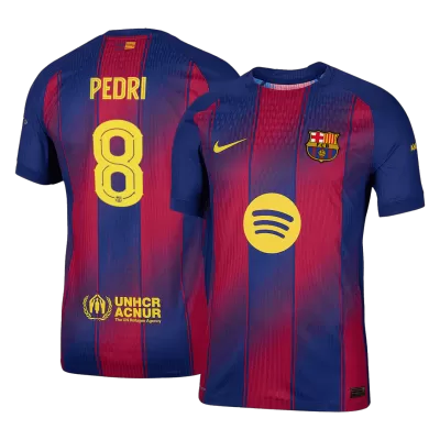 Authentic PEDRI #8 Barcelona Home Soccer Jersey 2025/26 - UCL - Soccerdeal