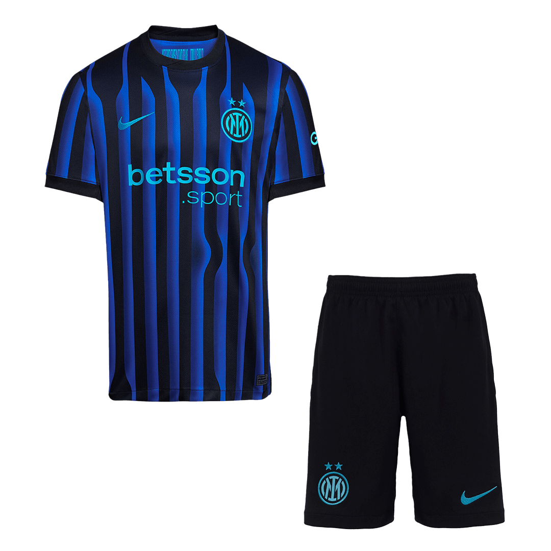 Inter Milan Home Soccer Jersey Kit(Jersey+Shorts) 2025/26 - Soccerdeal